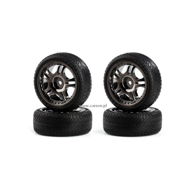 1:10 25mm Deep Star Smoke Wheels (4-Pack)