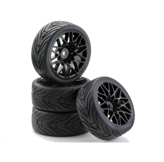 1:10 Scale 26mm SC LM Black Wheels 4pcs