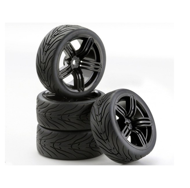 1:10 Scale 26mm SC 6S Black Wheels (Set of 4)