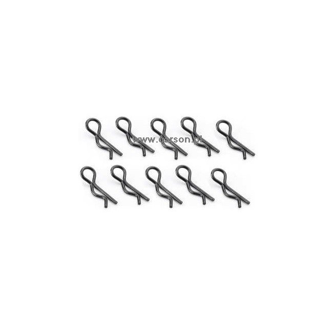 27mm Black Body Clips (Pack of 10)