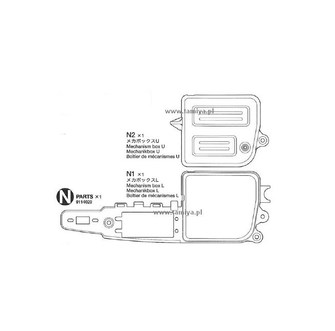 Tamiya 19114029 NDF-01 Obudowa elektroniki (części N1-2) - foto 1