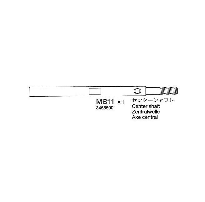 Tamiya 13455500 TA-04 Wałek zębatki odbierającej - foto 1